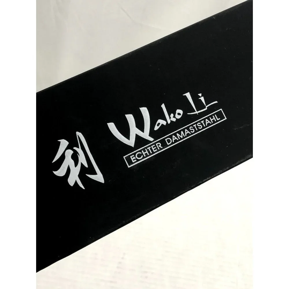 Wakoli Damascus Santoku knife blade 7-inch 67 layers Genuine Japanese Box New